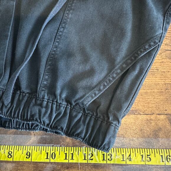 Aeropostale High Rise Cargo Jogger Pants XS Black Skater Grunge Gorpcore EUC - Picture 4 of 9